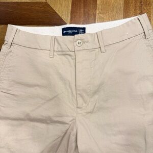 Abercrombie & Fitch Cream Loose Fit Pants